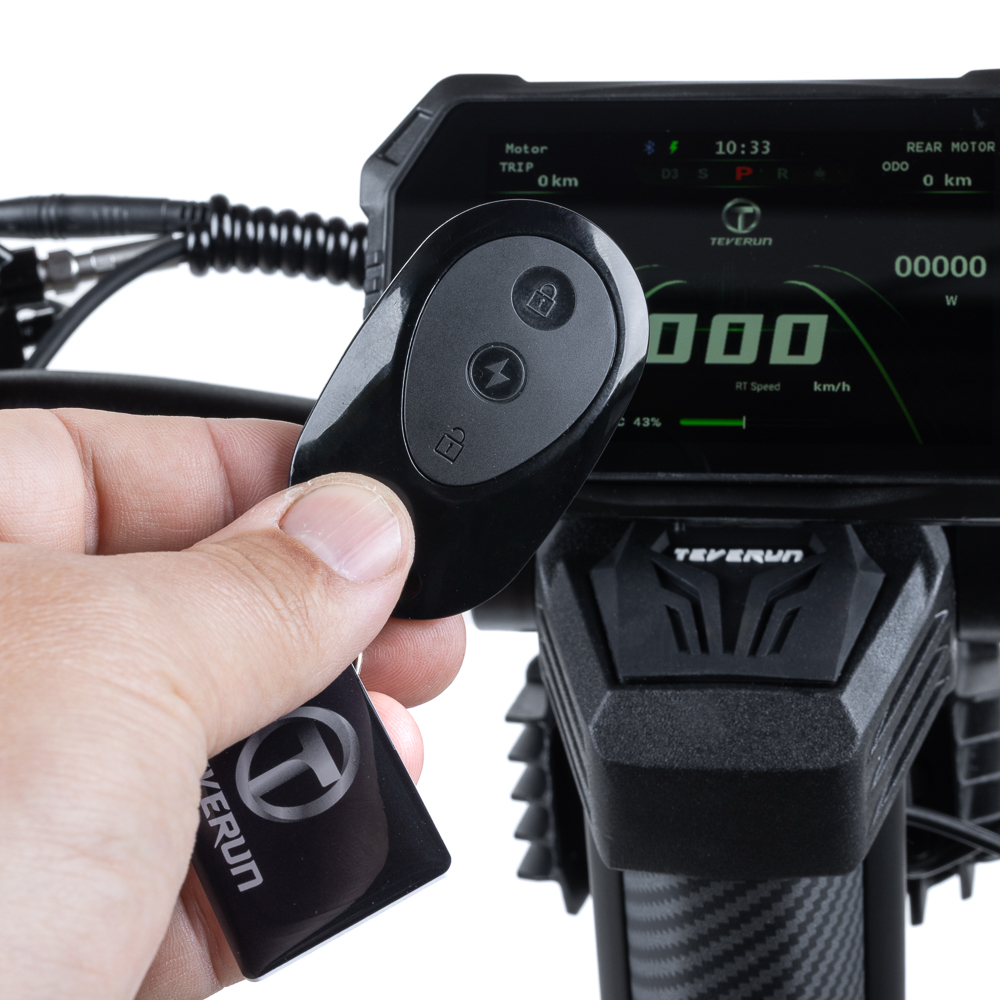 Trotineta electrica Teverun Fighter Mini PRO Carbon, 3360W, 60V si 31,8Ah Samsung, Smart App 2.0, TCS, GPS, TFT display, NFC, Alarma, Control de la distanta - imagine 4