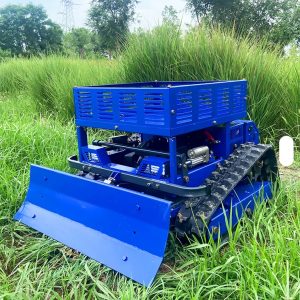 Robot de tuns iarba AWY 550 L hybrid cu lama zapada si suport, motor termic LONCIN 224 CC, telecomanda, cu senile