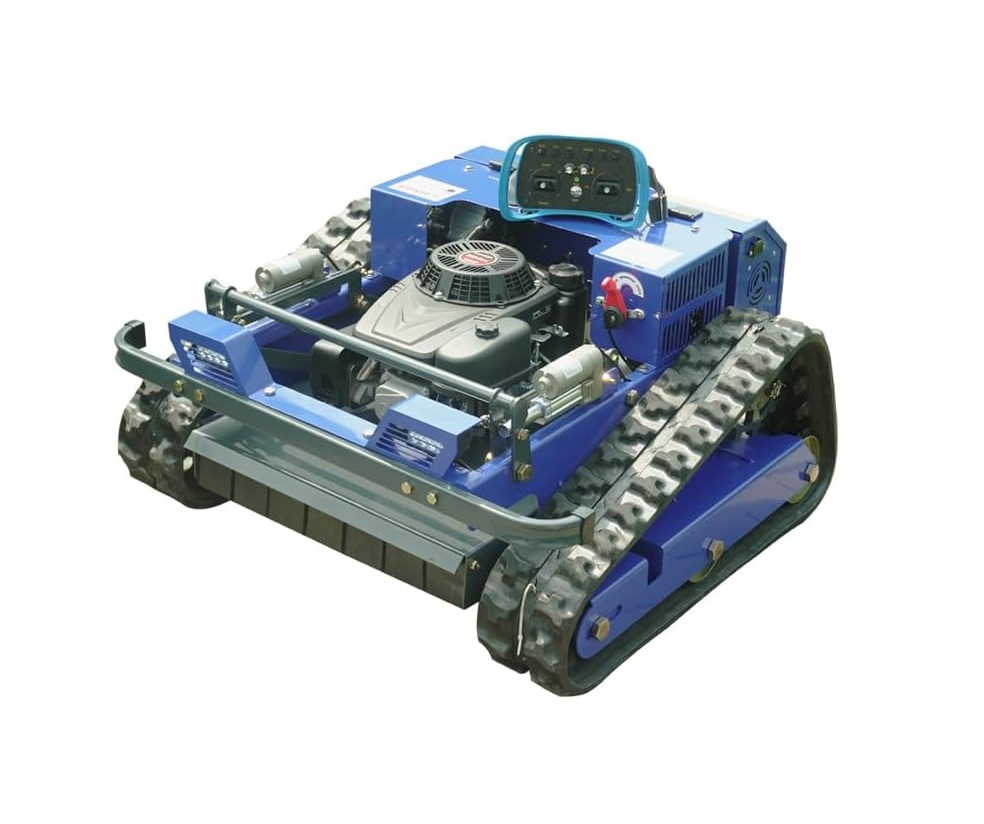 Robot de tuns iarba Mercane AWY550 Hibrid, Lawn Mower, motor termic Loncin, 224CC, Euro 5, in 4 timpi, cu senile, urca pante de 45° - imagine 3