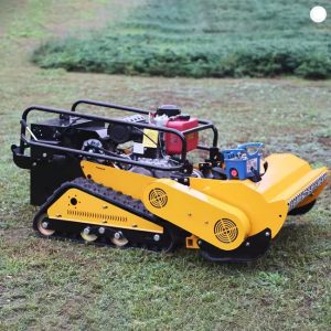 Tocator de iarba model AWY 1000 S PRO HYBRID – Flail Mower versiune 2025 – motor termic LONCIN, 18 CP, 459 CC, EURO 5, in 4 timpi, telecomanda profesionala, cu senile, urca pante de 45°