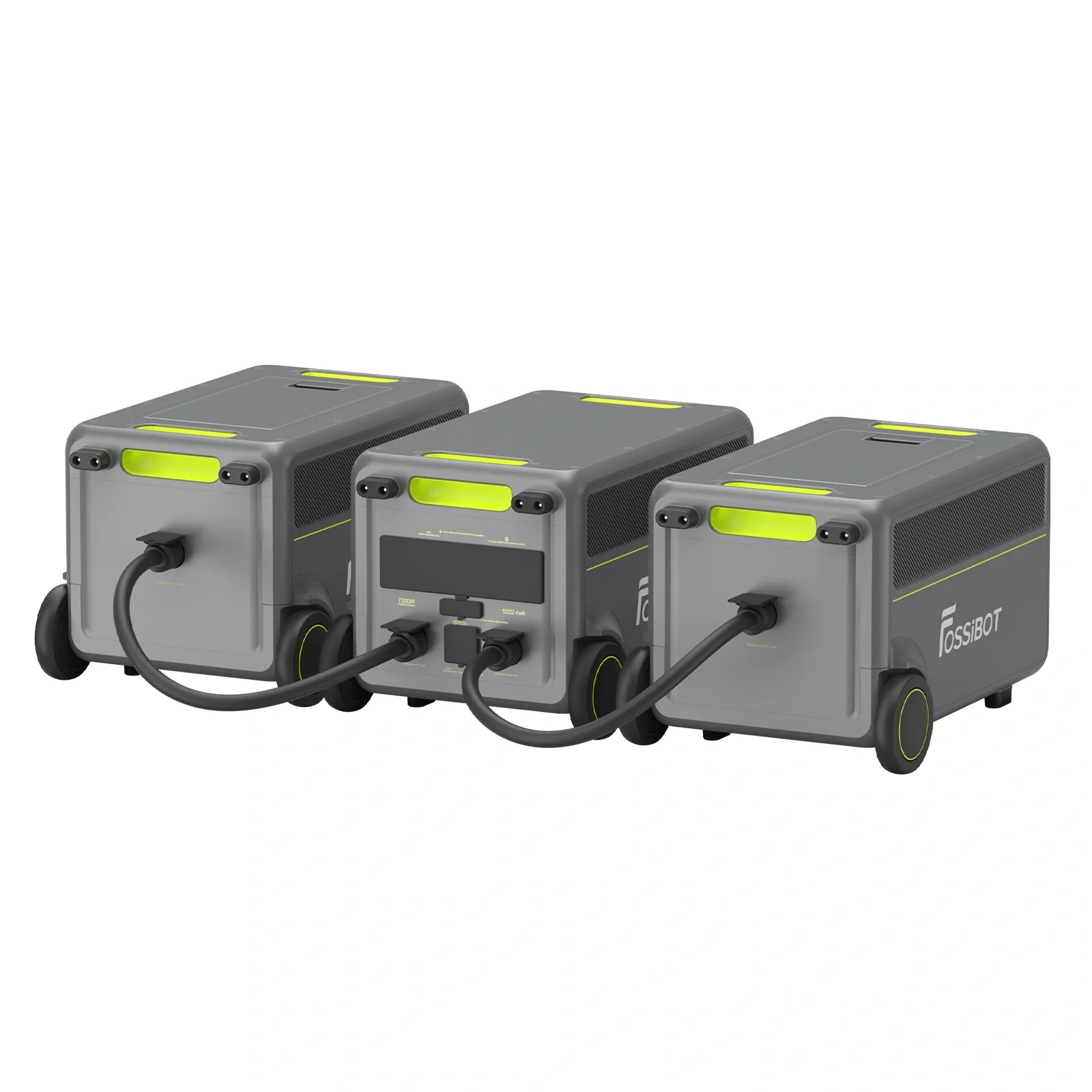 Centrala electrica portabila FOSSIBOT F7200 de 5222.4Wh, capacitate de 7200W iesire, incarcare rapida hibrida de 5200W, <10ms UPS Switchover, baterie EV-Grade LiFePO4 cu 6500+ cicluri, generator solar - imagine 10