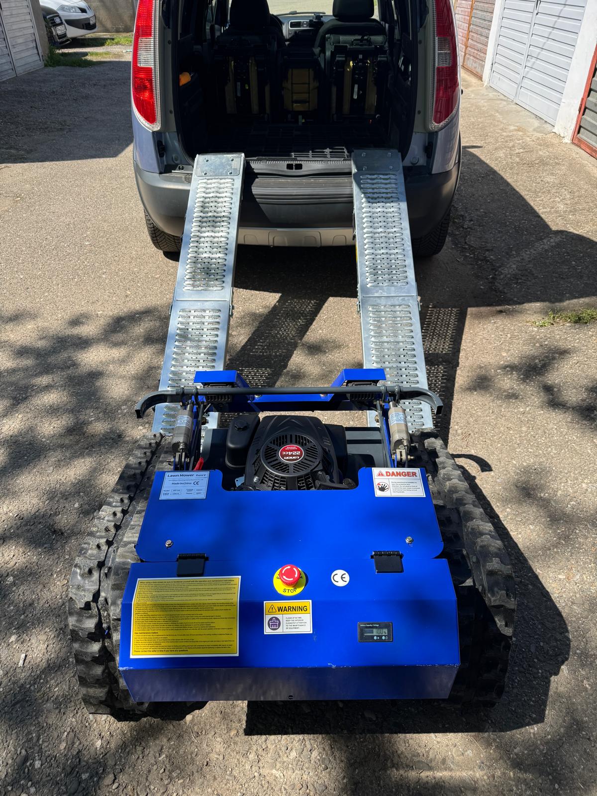 Robot de tuns iarba AWY550 PRO hybrid cu lama detasabila si rampe pliabile, motor Loncin, telecomanda - imagine 31