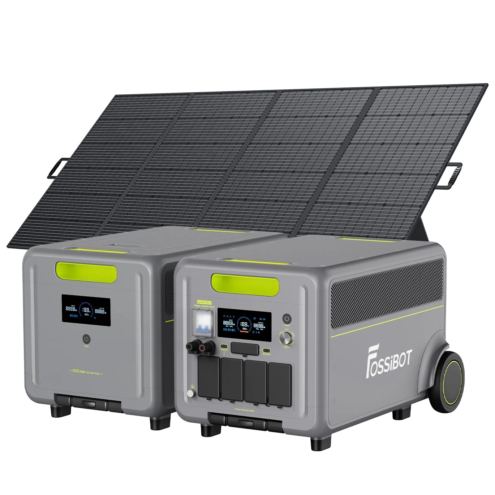 Centrala electrica portabila FOSSIBOT F7200 de 5222.4Wh, capacitate de 7200W iesire, incarcare rapida hibrida de 5200W, <10ms UPS Switchover, baterie EV-Grade LiFePO4 cu 6500+ cicluri, generator solar - imagine 7