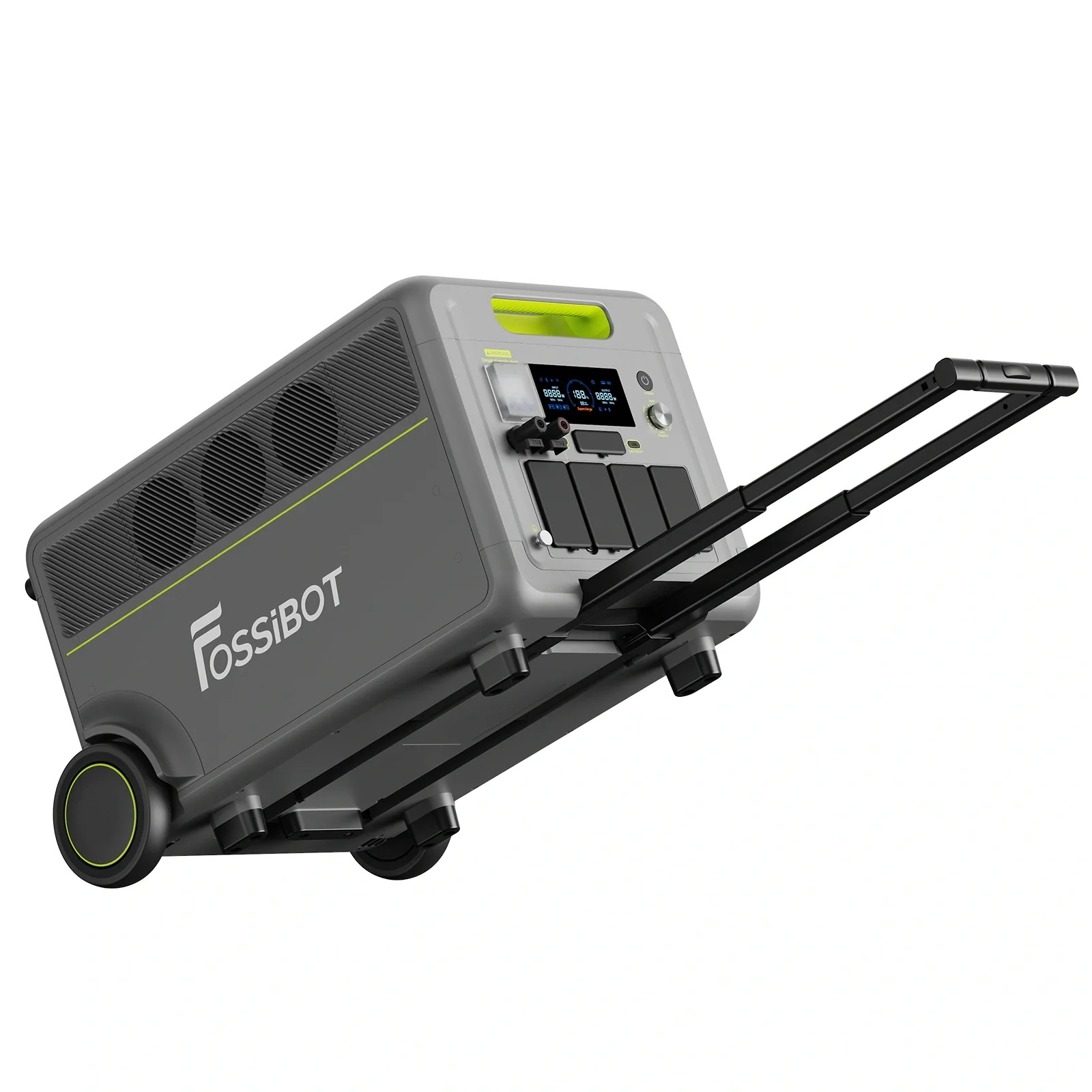 Centrala electrica portabila FOSSIBOT F7200 de 5222.4Wh, capacitate de 7200W iesire, incarcare rapida hibrida de 5200W, <10ms UPS Switchover, baterie EV-Grade LiFePO4 cu 6500+ cicluri, generator solar - imagine 8