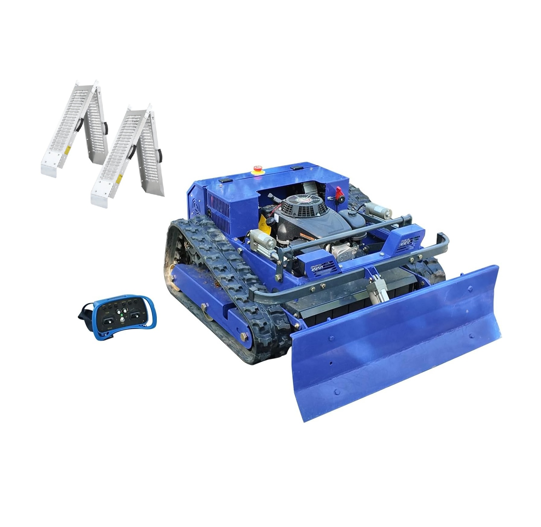 Robot de tuns iarba AWY550 PRO hybrid cu lama detasabila si rampe pliabile, motor Loncin, telecomanda - imagine 4