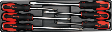 Trusa scule metalica, cutie multifunctionala cu 63 piese Yato, YT-3895 - imagine 12