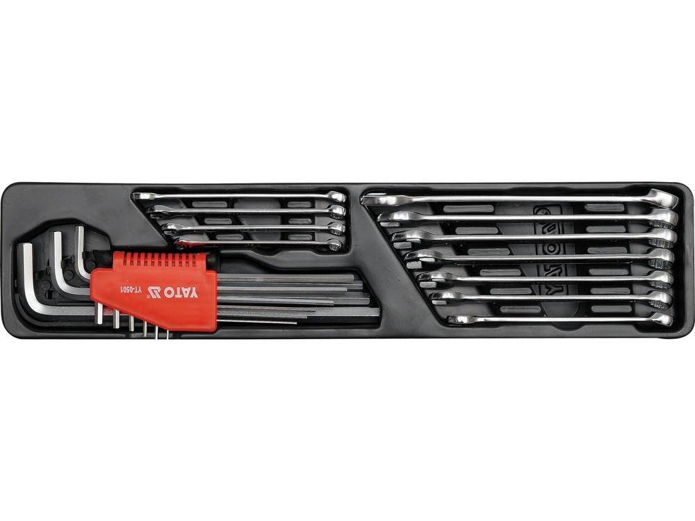 Trusa scule metalica, cutie multifunctionala cu 63 piese Yato, YT-3895 - imagine 5