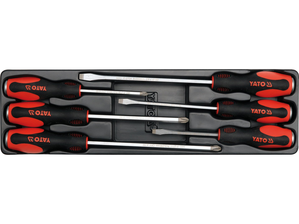 Trusa scule metalica, cutie multifunctionala cu 63 piese Yato, YT-3895 - imagine 6