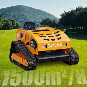 Robot de tuns iarba Mercane AWY550H Hybrid Lawn Mower, motor Loncin, 224CC, Euro 5, in 4 timpi, telecomanda, cu senile, galben