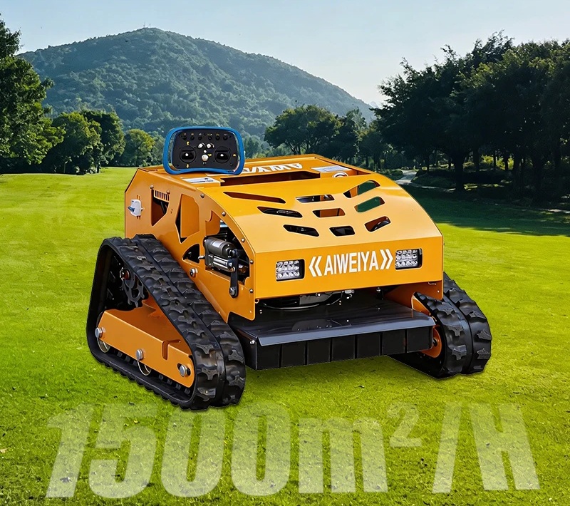 Robot de tuns iarba Mercane AWY550H Hybrid Lawn Mower, motor Loncin, 224CC, Euro 5, in 4 timpi, telecomanda, cu senile, galben