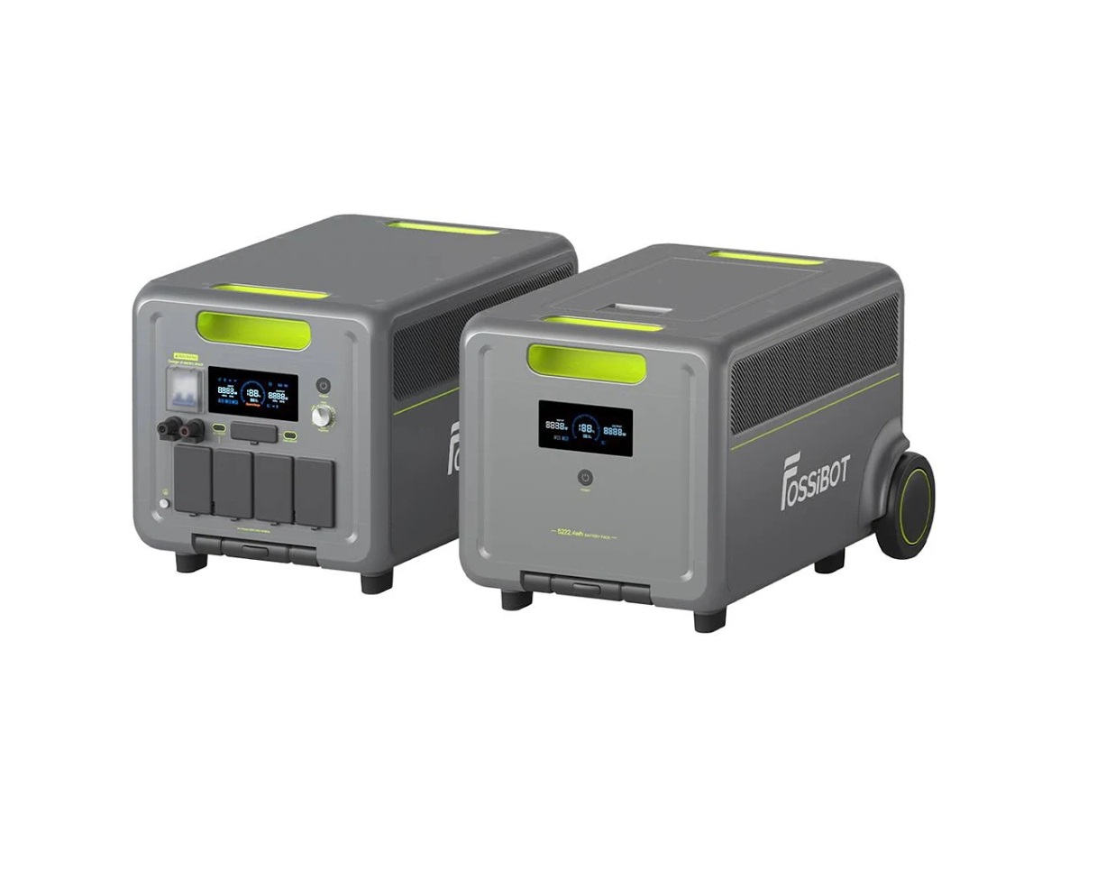 Kit centrala electrica portabila FOSSIBOT F7200 de 5222.4Wh cu baterie FB5222, capacitate de 10445W iesire, UPS, baterie EV LiFePO4 cu 6500 cicluri