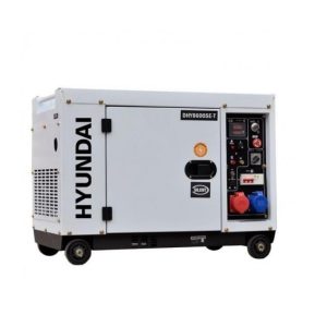 Generator de curent trifazat, de 7,9 kwa cu motor diesel Hyundai, cod DHY8600SE-T