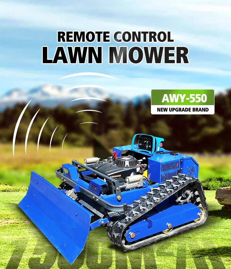 Robot de iarba AWY550 PRO Mercane cu lama detasabila si telecomanda, motoare electrice 1500W si termic Loncin 224CC, tocator cu senile - imagine 26
